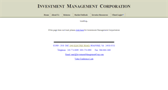 Desktop Screenshot of investmentmanagementcorp.com